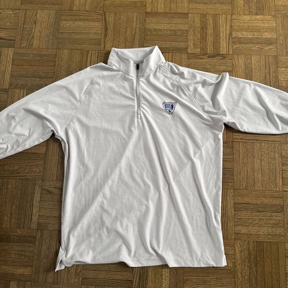 Donald Ross Long Sleeve 1/4 Zip Golf Gray Pullover Medium